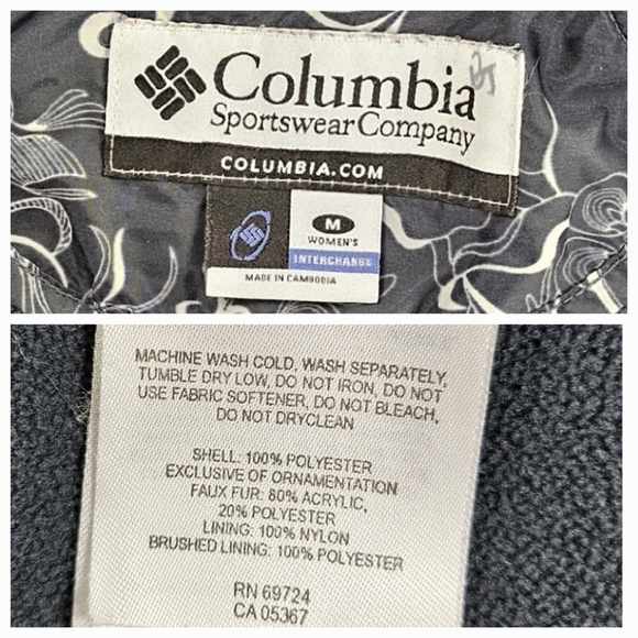 Columbia Interchange Base Layer  with Faux Fur Collar - Picture 16 of 16